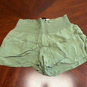The Nines by HATCH High Waist Green Shorts